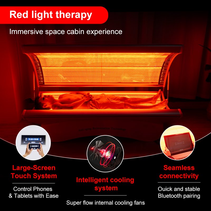 Customized 660nm 850nm Red Infrared Light Therapy Bed For Home Health 04